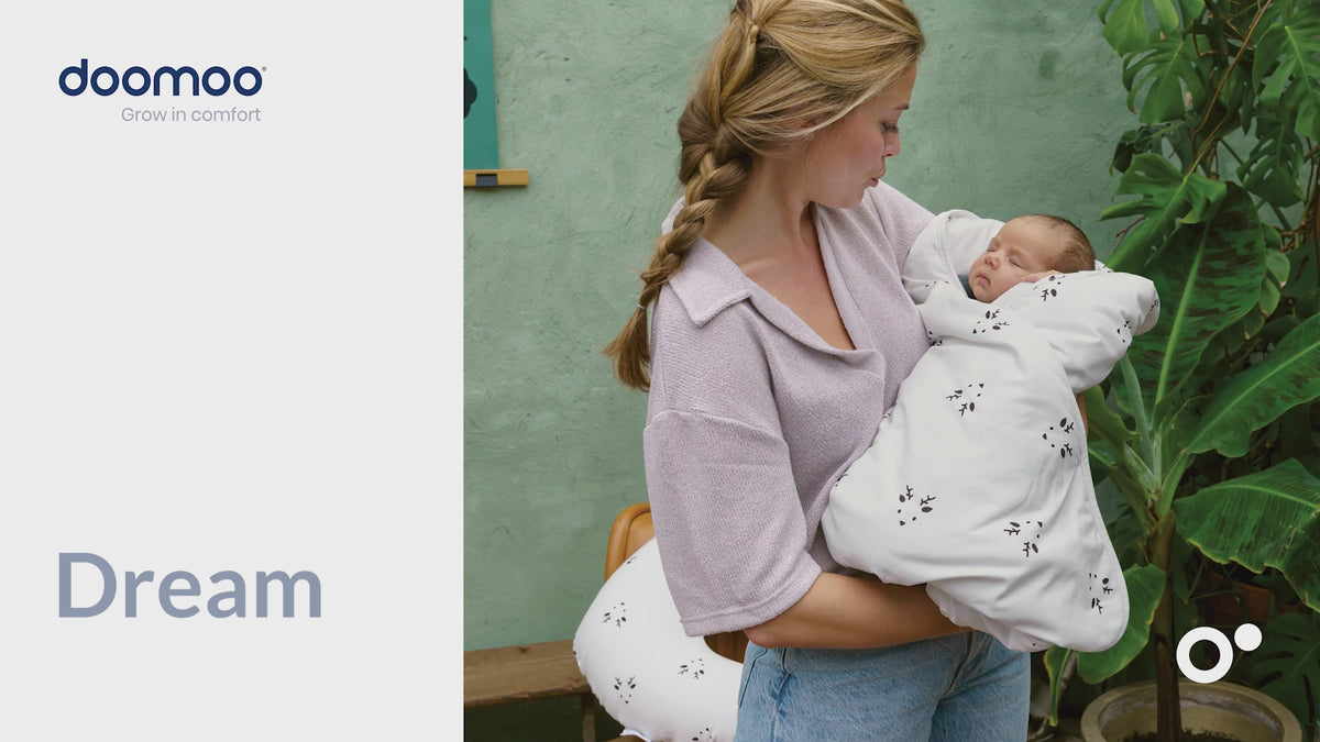 Ultra soft baby blanket in organic cotton - doomoo dream Bear Grey